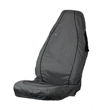 Image of Car Seat Cover Air Bag Compatible - Front Single - Grey TOWN & COUNTRY ABCGRY