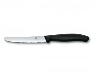 Image of Swiss Classic Tomato and Table Knife (black, 11 cm)
