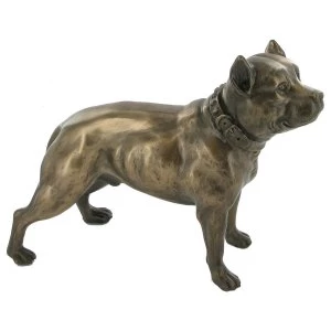 Image of Pit Bull Terrier Cold Cast Bronze Sculpture
