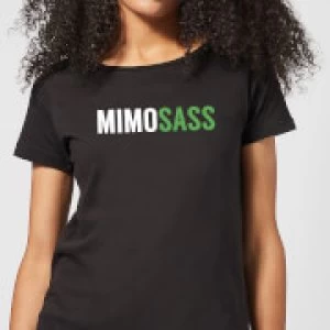 Image of Mimsass Womens T-Shirt - Black - 4XL - Black