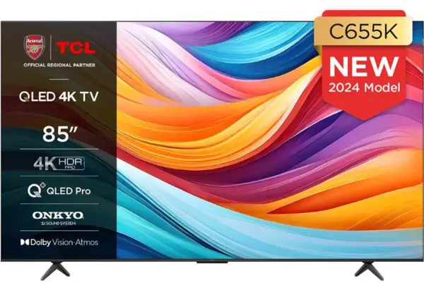 Image of TCL 85" 85C655K Smart 4K Ultra HD QLED TV