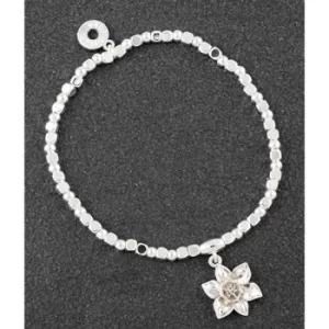 Image of Botanical Silver Plated Narcissus Bracelet