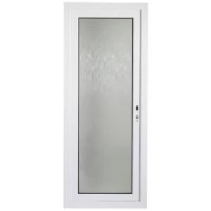 Image of White PVCu Fully Glazed External Back Door Frame Lh H2055mm W840mm