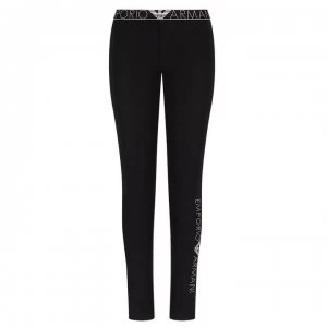 Image of Emporio Armani Iconic Logoband Leggings Black Size XS Women