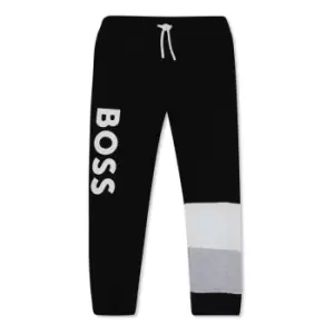 Image of Boss Boy's Large Logo Joggers - Black