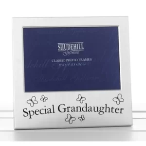 Image of Satin Silver Occasion Frame Special Grandaughter 5x3