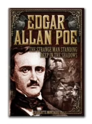 Image of edgar allan poe the strange man standing deep in the shadows