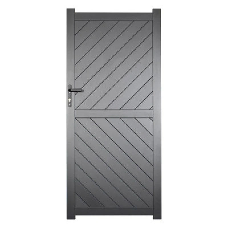 Image of Barnstaple Premium Metal Side Gate - Grey