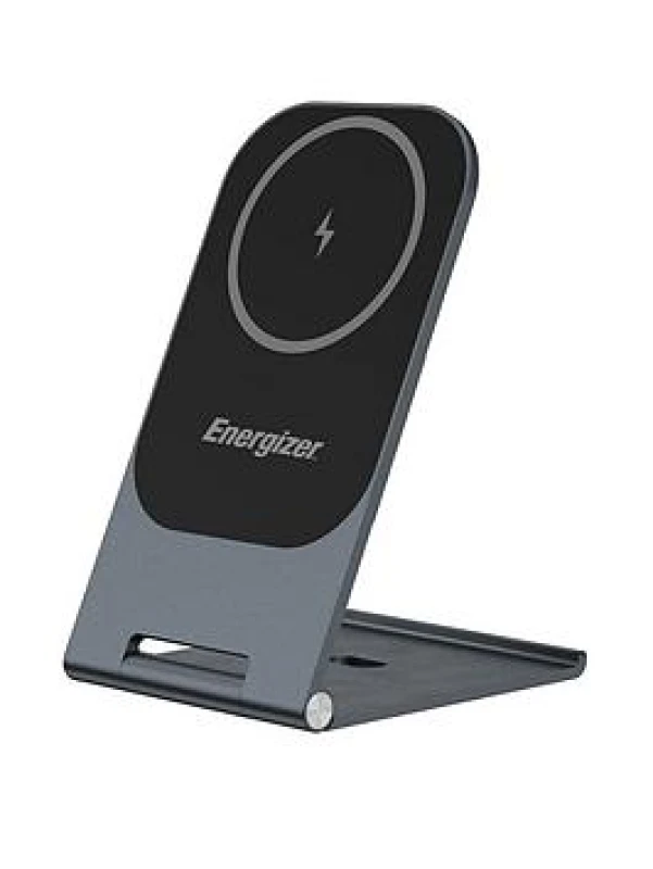 Image of Energizer 15W Qi Wireless Stand Aluminium Black One Colour WPGVB Unisex