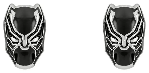 Image of Disney Marvel Stainless Steel Black Panther Stud Earrings