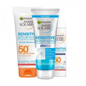 Image of Garnier Sun Cream and Aftersun Sensitive Skin Set