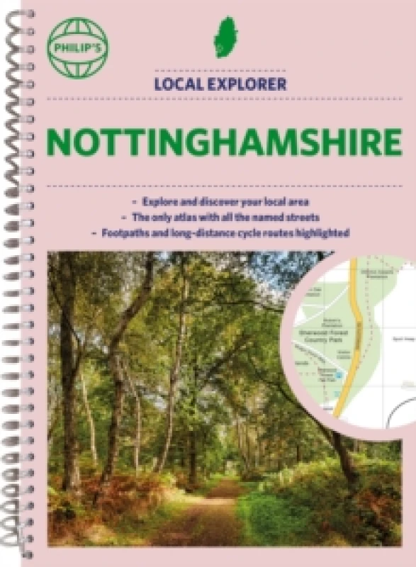 Image of Philip's Local Explorer Street Atlas Nottinghamshire Spiral bound