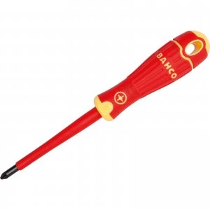 Image of Bahco VDE Insulated Pozi Screwdriver PZ3 150mm