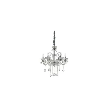 Image of Ideal Lux Colossal - 6 Light Chandelier Clear Glass, E14