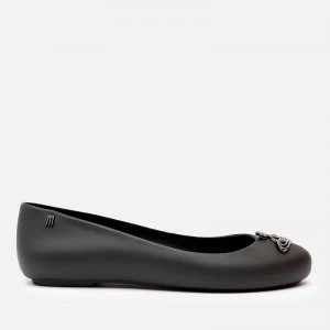 Image of Vivienne Westwood for Melissa Womens Space Love 23 Ballet Flats - Black Cut Out Orb - UK 8