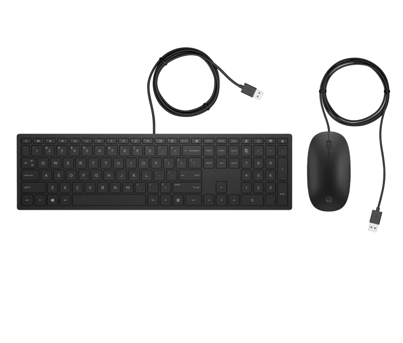Image of HP Pavilion Wired Keyboard and Mouse 400