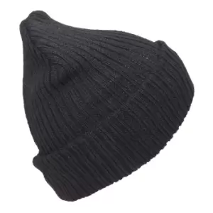 Image of FLOSO Unisex Mens/Womens Winter/Ski Hat With Thinsulate Lining (3M 40g) (One Size) (Black)