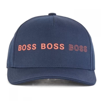 Image of Boss Double Logo Baseball Cap - Navy 410