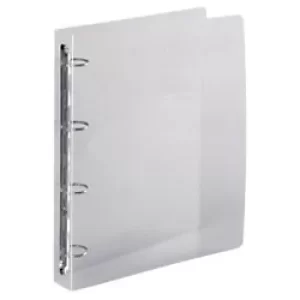 Image of Exacompta Ring Binder Polypropylene A4 4 ring 30 mm Crystal Pack of 20