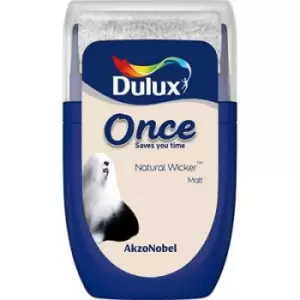 Image of Dulux Once Natural Wicker Matt Emulsion Paint 30ml