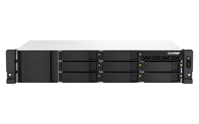 Image of QNAP QNAP TS-864EU-8G NAS/storage Server Rack (2U) Intel Celeron 8GB DDR4 0 TB QNAP Turbo System Black TS-864EU-8G