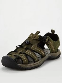 Image of Trespass Cornice Sandal - Khaki, Size 8, Men