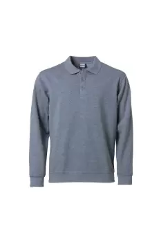 Image of Melange Polo Sweatshirt