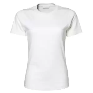 Image of Tee Jays Womens/Ladies Interlock Short Sleeve T-Shirt (L) (White)