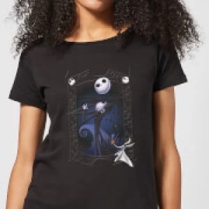 Image of Nightmare Before Christmas Jack Skellington Zero Pose Womens T-Shirt - Black - 4XL - Black