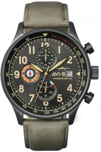 Image of AVI-8 Watch Hawker Hurricane - Grey AV-052