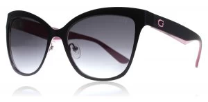 Image of Guess 7465 Sunglasses Black 02B 57mm