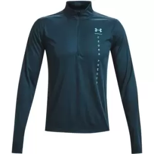 Image of Under Armour Armour Speed Stride Shock Half Zip Top Mens - Blue