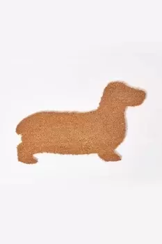 Image of Coir Dog Shaped Non-Slip Doormat
