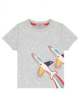 Image of Cath Kidston Boys Rockets Short Sleeve T-Shirt - Off White