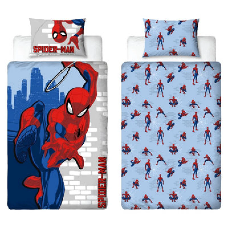 Image of Spiderman Spider-Man Adventure Glow In The Dark Single Duvet Multicolour unisex Single