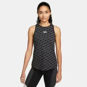 Image of Dri-Fit Sports Vest Top in All-Over Print and Cotton Mix