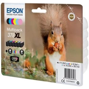 Image of Epson Squirrel 378XL Black And Colour Ink Cartridge