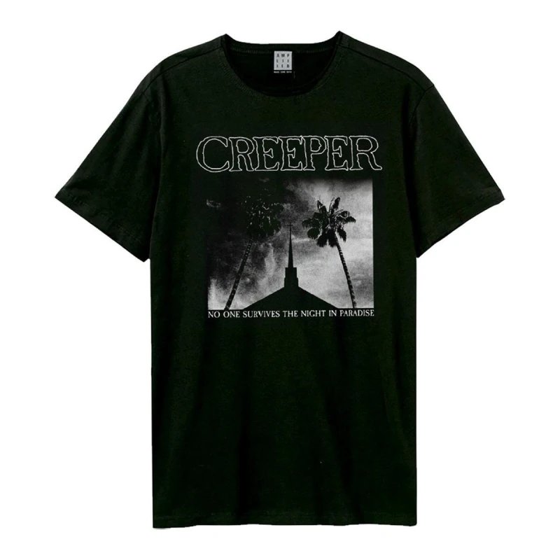 Image of Amplified Amplified Men Night In Paradise Creeper T-Shirt in Black Size: X-Small Black XS Male 5063852062249
