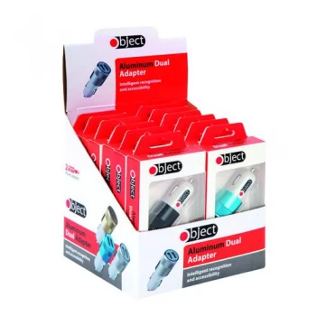 Image of Dual USB Adaptor for Mobile Phones and Devices Pack of 12 SP144