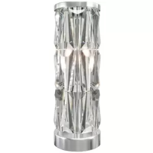 Image of Maytoni Puntes Modern Glass Table Lamp Chrome