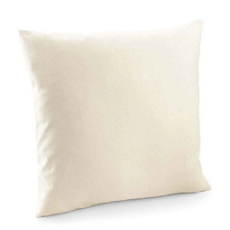 Image of Westford Mill Cotton Canvas Square Cushion Cover Natural (50Cm X 50Cm)