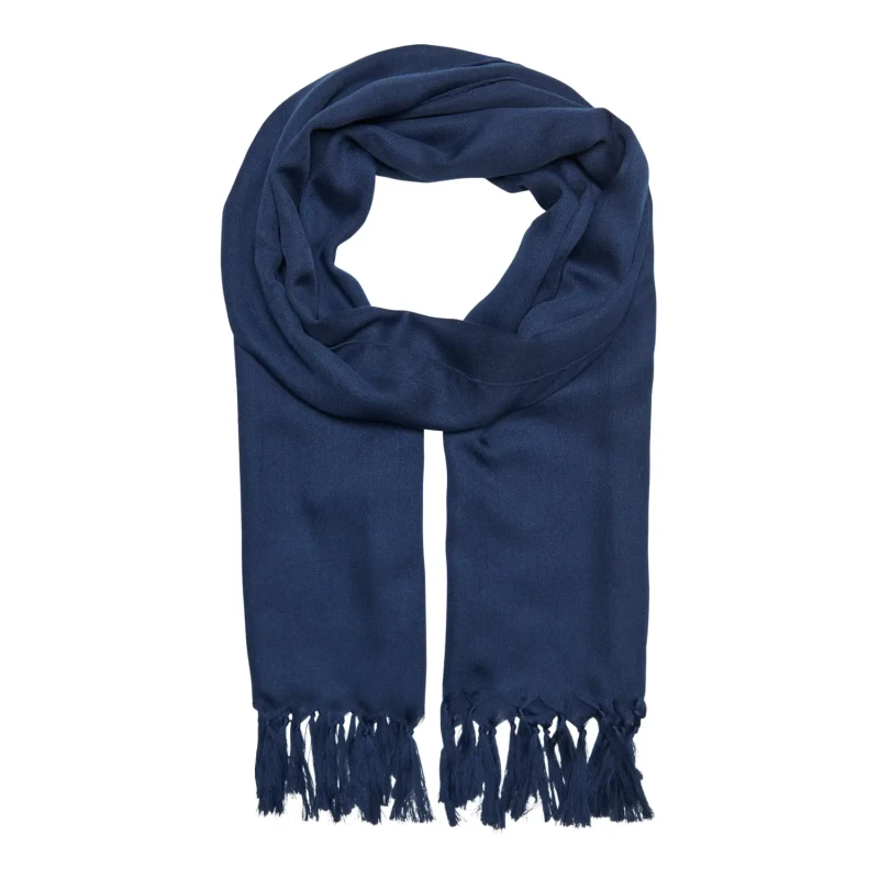 Image of Only womens fringed scarf Only Onlkyra Bleu Female TU