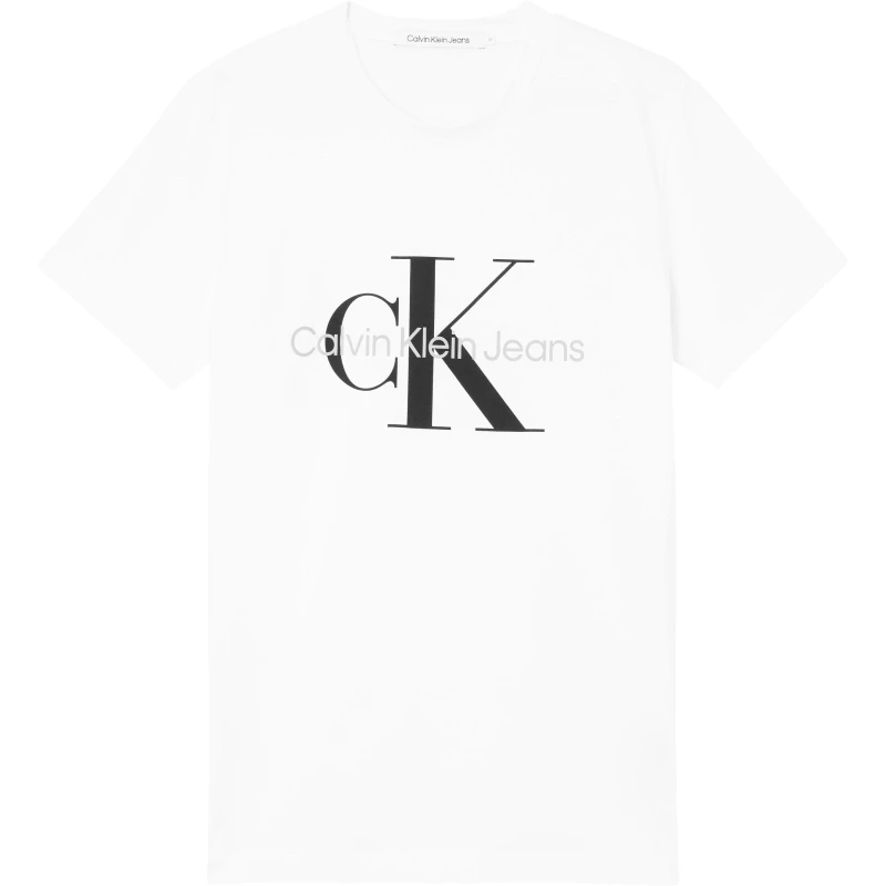 Image of Calvin Klein Jeans Monogram T Shirt - White White 2XL