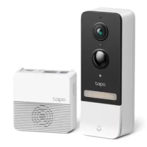 Image of TP-LINK (TAPO D230S1) Smart Battery 2K 5MP Video Doorbell Kit w/ Hub Night Vision UltraWide FOV AI Detection & Notification Anti-theft