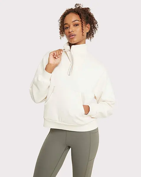 Image of Chelsea Peers Cheslea Peers Funnel Neck Sweatshirt OFF White Female 14 HW07603