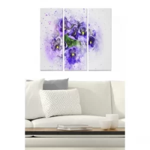 Image of MDF2541935 Multicolor Decorative MDF Painting (3 Pieces)