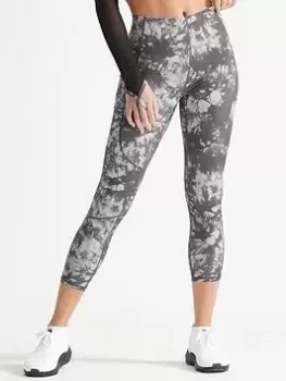 Image of Superdry Run 7/8 Tight - Grey, Size 10, Women