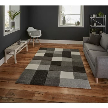 Image of Brooklyn 646 Grey 120cm x 170cm Rectangle - Grey