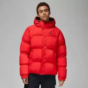 Image of Jordan J Essential Puffer Jacket, Fire Red/Black, Male, Jackets & Outerwear, DQ7348-612
