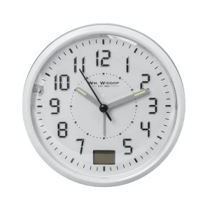 Image of White Alarm Clock with Temperature Display